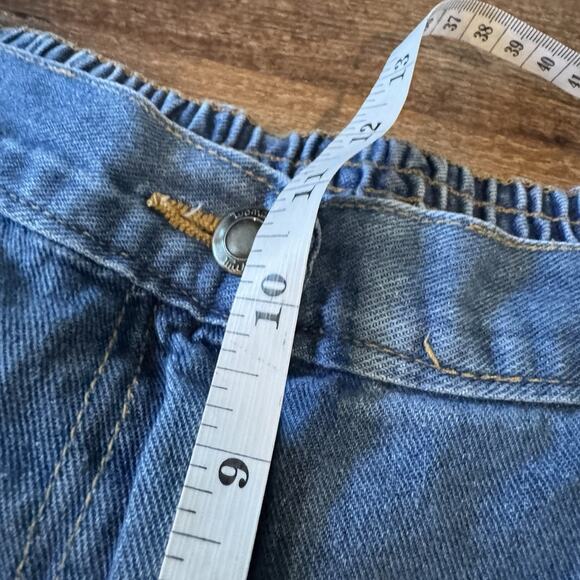 Woman Within Back Elastic Straight Leg Plus Size 20W Blue Denim Jeans Pockets - Picture 7 of 8